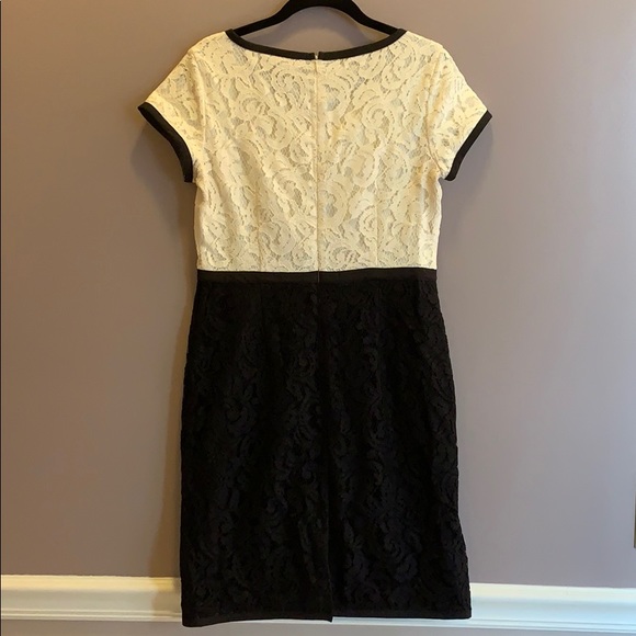 Black & White Lace Dress - Picture 2 of 3